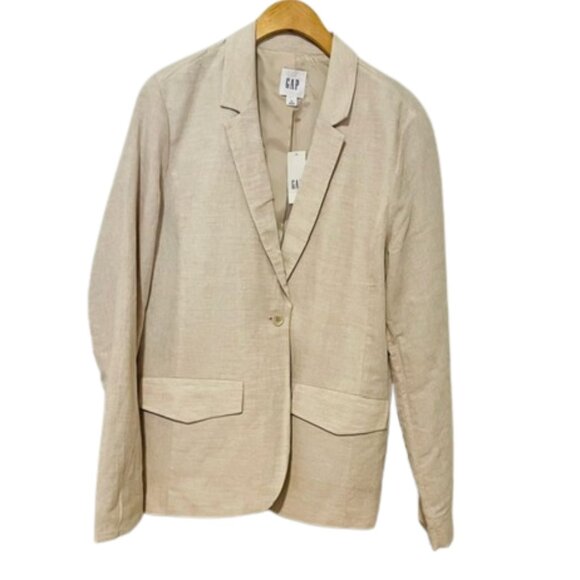 NWT Gap Linen/Cotton Blazer Size 12 - Picture 1 of 7
